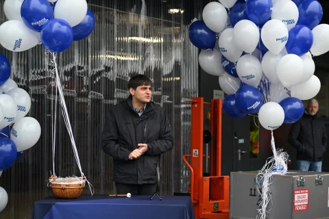 Dr. Martynas Barkauskas, CEO of LIGHT CONVERSION during the 2000th PHAROS celebration.