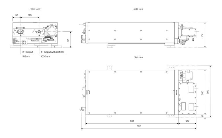 CARBIDE-CB3 with a 2H module drawing.