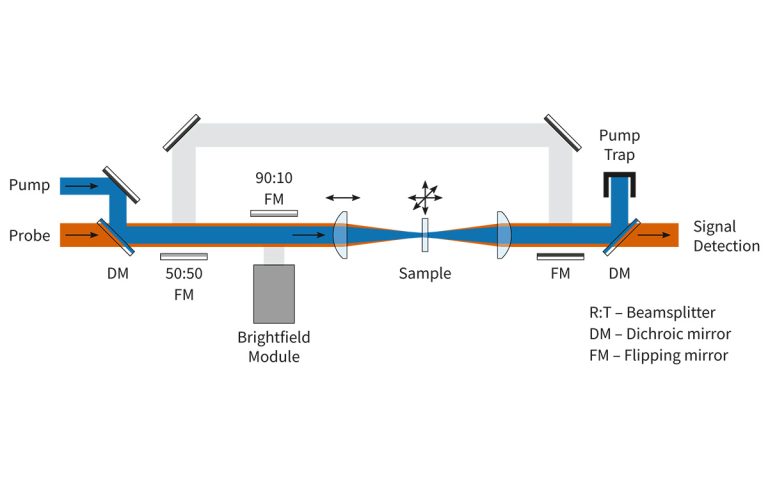 Optical scheme for transmission mode of HARPIA-MM