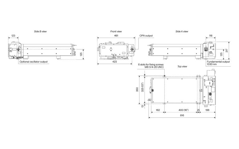 CARBIDE-CB3 and I-OPA-HP with a SH extension drawing and output ports.